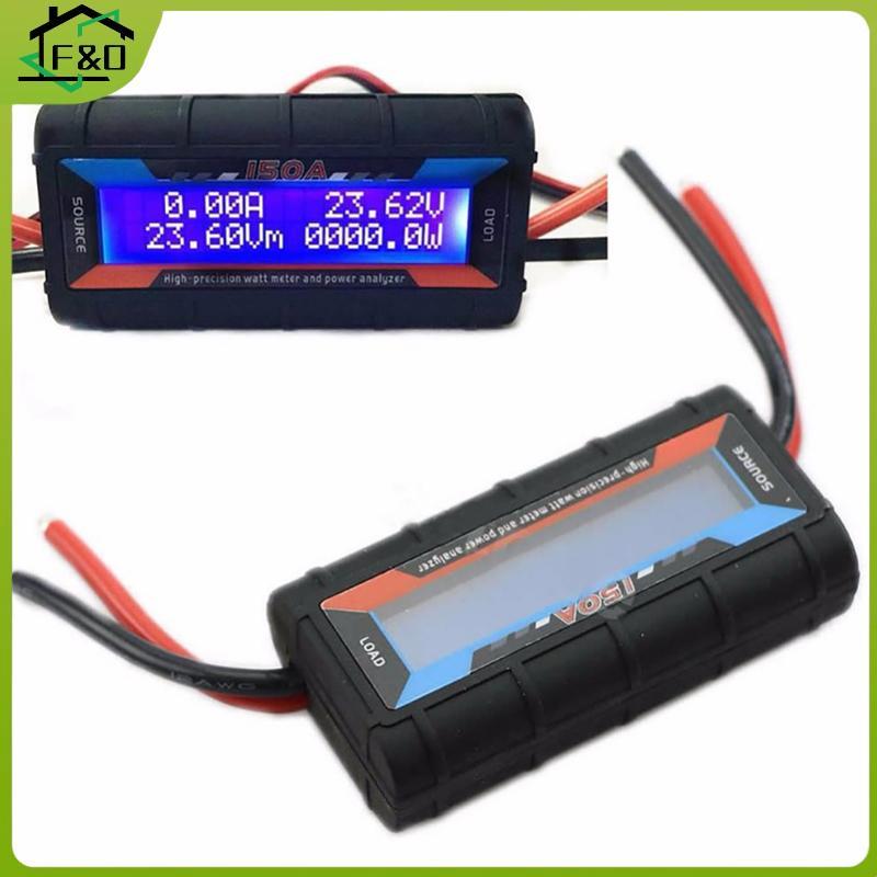 F&O FT08 RC 150A เครื่องวิเคราะห์พลังงานมิเตอร์วัตต์ความแม่นยําสูง Balight LCD วัตต์