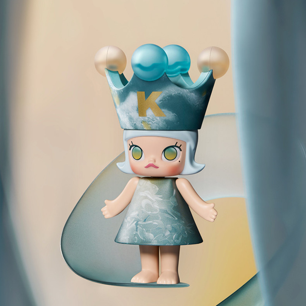 POPMART x Kennyswork mega Royal Molly ซีรีส์ 100% ของสะสม Art Toys ของขวัญ FNDY