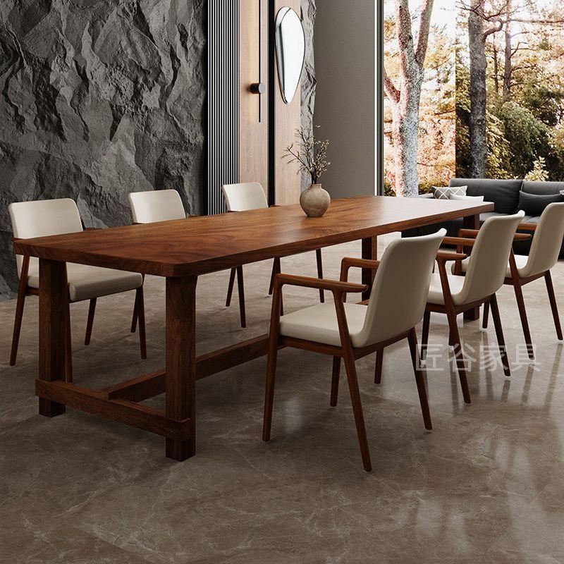 Conference table, office workbench, long work table, solid wood long table