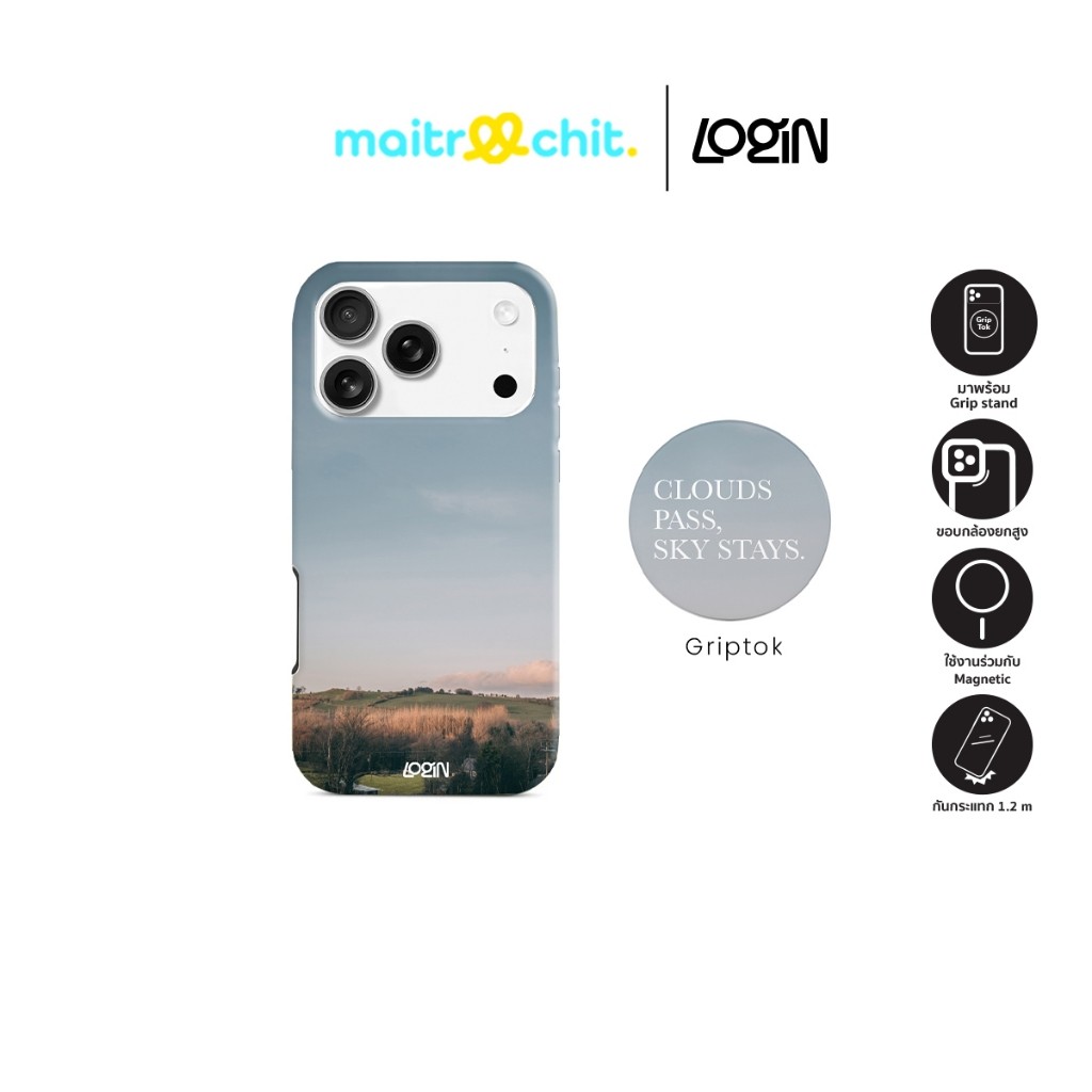 (Defect) Login รุ่น Sky Stay เคสสำหรับ 1Phone 17 Pro / 17 Pro Max