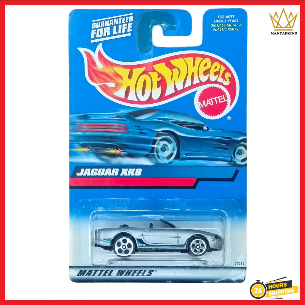 [VINTAGE] Hot Wheels Jaguar XK8 hotwheels 2000 Mainline Silver Diecast Car Collection