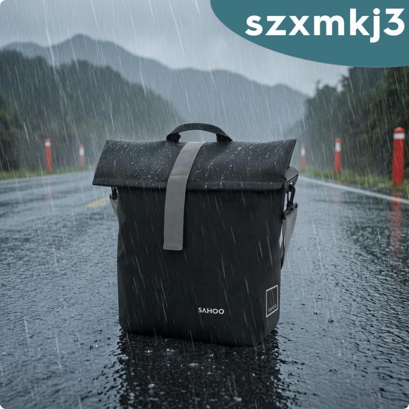 [Szxmkj3] Cycle Pannier Bag กันน้ําด้านหลัง Rack Bag Soft-Shell Cycle Pannier สําหรับ Commuter, Cycl