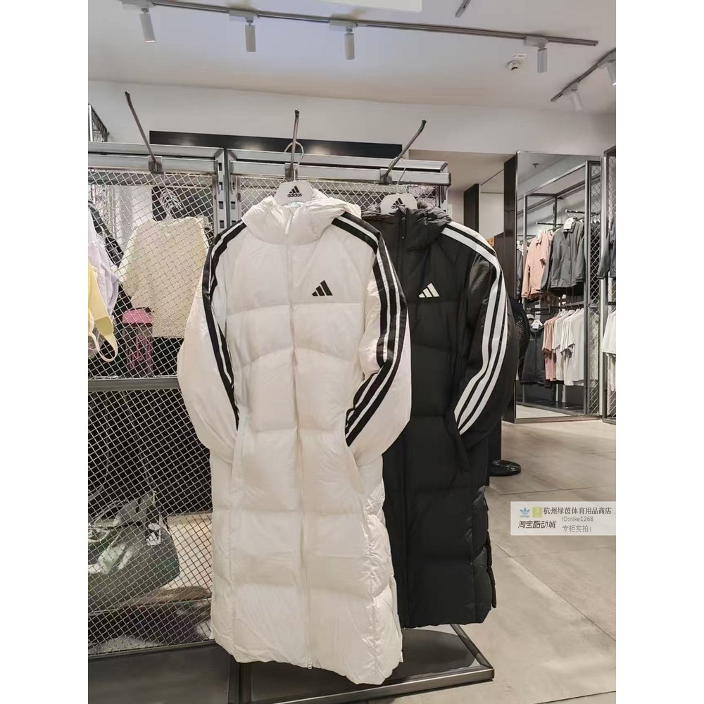 Adidas ของแท้ Adidas Long 600 Fluffy Duck Down Hooded Down Jacket เสื้อแจ็คเก็ตผู้ชาย KC2497 KC2498