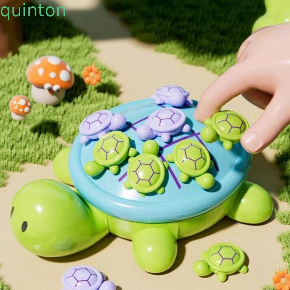 QUITON Strategy Board Games, Turtle Design Creative Magnetic Chess Game, Funny Color Random Magnetic