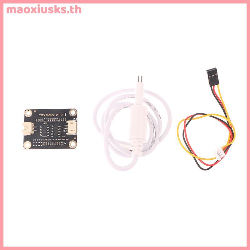 MAO TDS Sensor เซ็นเซอร์การนําไฟฟ้าสําหรับการตรวจจับของเหลวโมดูลตรวจสอบคุณภาพน้ํา DIY TDS ออนไลน์ Mo