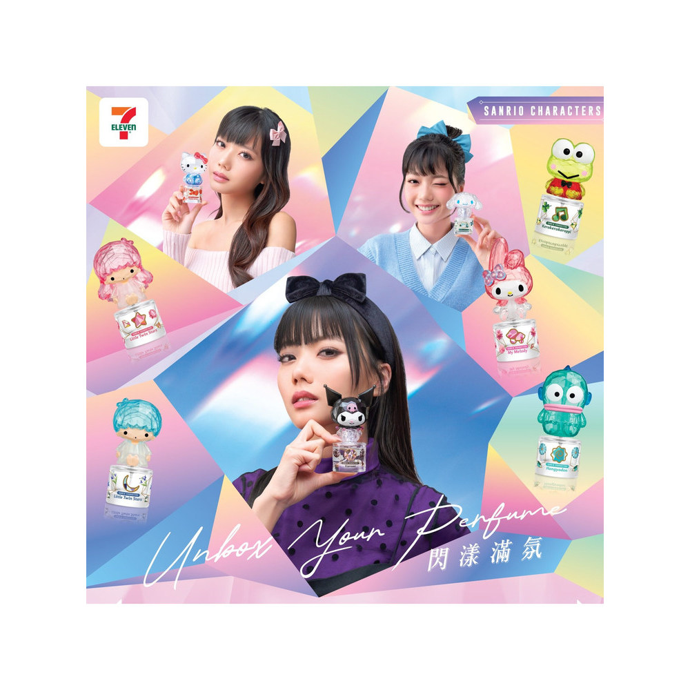 2026 สไตล์ใหม่ฮ่องกง 711 ของแท้ BeCandle Sanrio 2025 Shining Full บรรยากาศน้ําหอม Series 3D จัดแต่งท