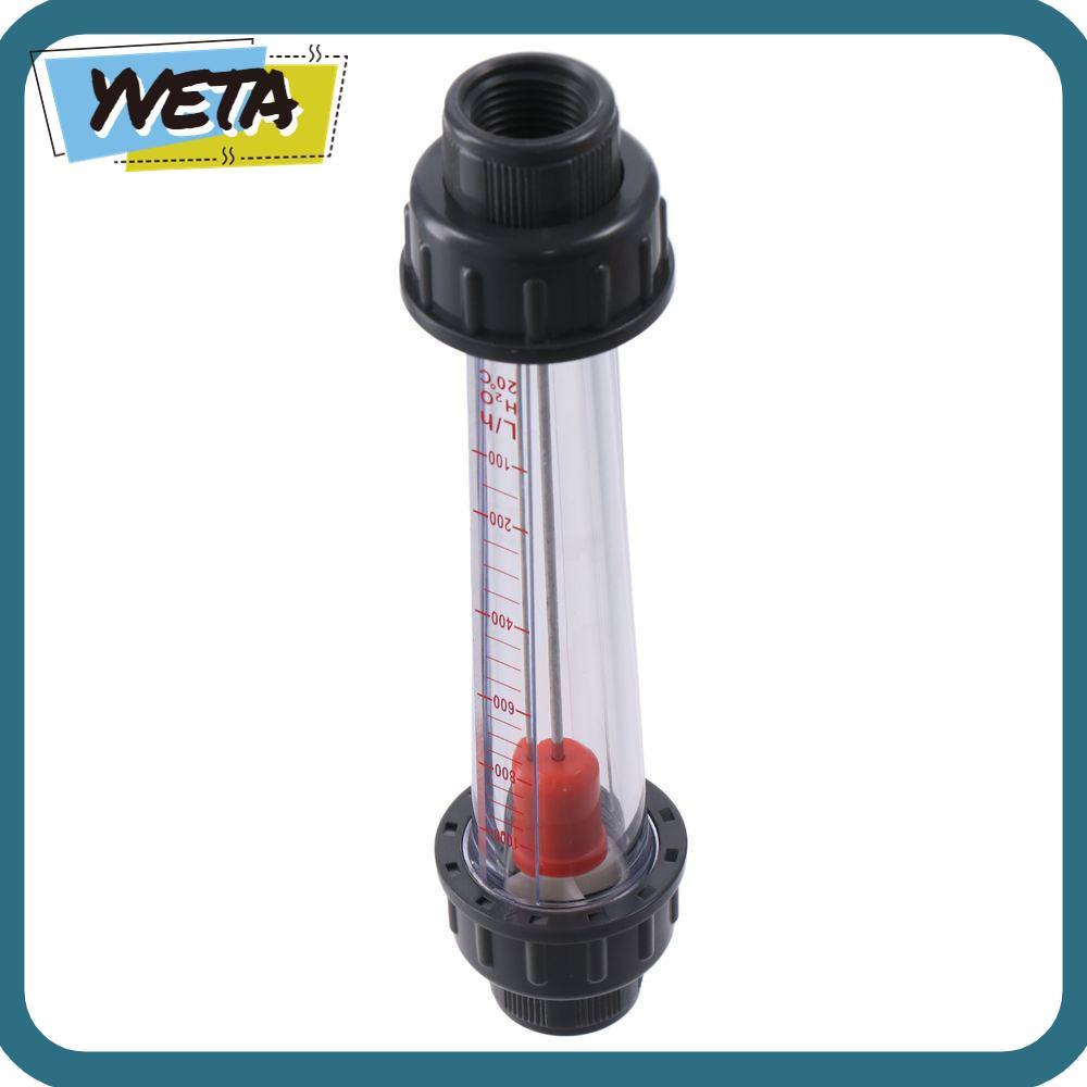 YVETA Peak Flow Meter, 100-1000L/H LZS-15D Rotameters, ติดตั้งง่ายหลอดพลาสติก Flowmeter