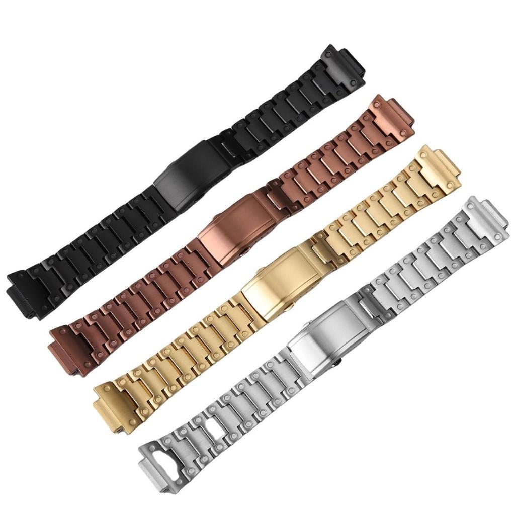 สายนาฬิกา ปรับให้เข้ากับ Casio GM-2100MF Series Solid Core Stainless Steel Watch Replacement Strap