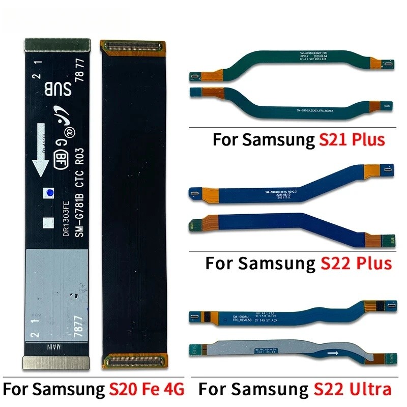 10 ชิ้นหลัก FPC จอแสดงผล LCD เชื่อมต่อเมนบอร์ด Flex สายริบบิ้นสําหรับ Samsung S22/S22 Plus/S22 Ultra