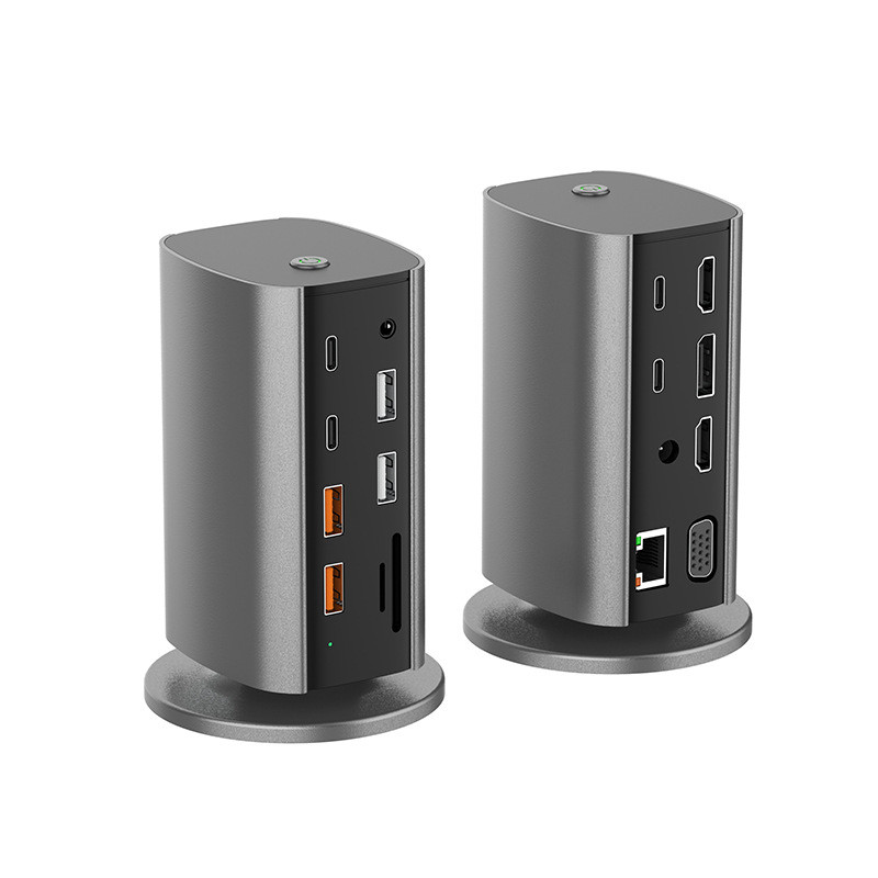 Notebook type-c Docking Station Gigabit 8k Vertical Desktop Extender Hub 16 in 1HUB8K