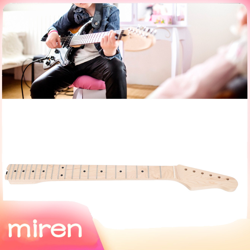 Miren-th Miren-th คอกีตาร์ไฟฟ้า 22 Fret ไม้เมเปิล 7.8 มม.Nail Hole สำหรับ ST