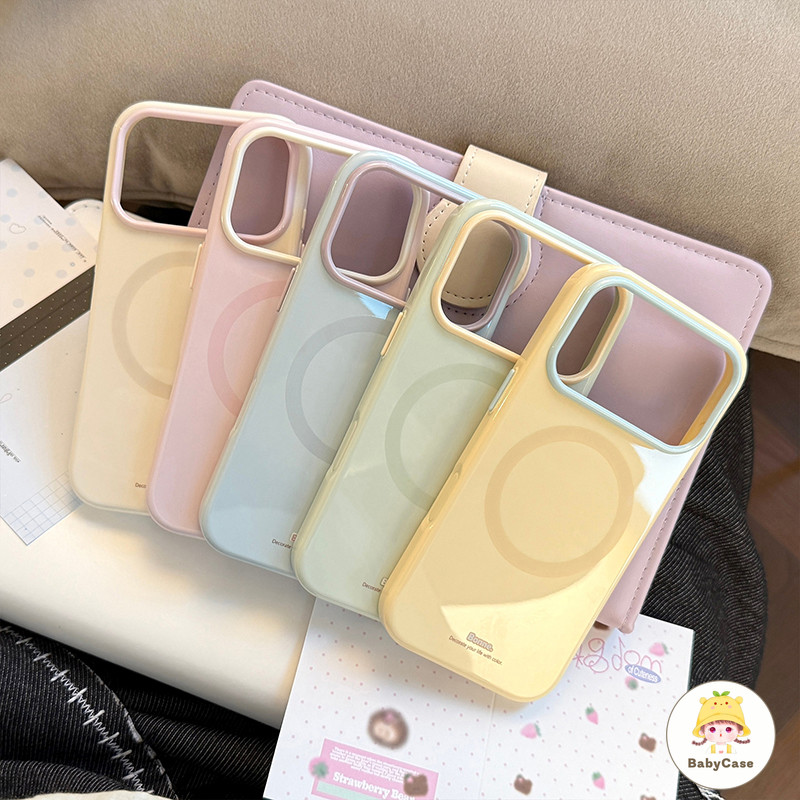 เคสโทรศัพท์สีพื้นลวดลายกลมเรียบง่าย เคสไอโฟน18 IPhone 17 18 16 15 13 12 11 14 Pro Max Air 18 17 16 15 14 12 13 Pro