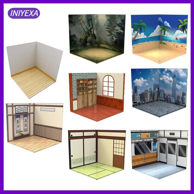 [Iniyexa] 1/12 Scale Diorama Vehicle Model Display Stand สําหรับตัวเลขการกระทําและตุ๊กตา