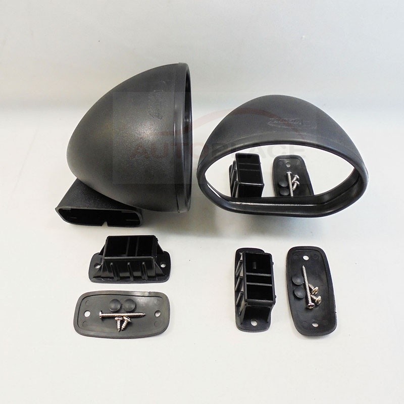 1973-1977 For Nissan Datsun 140 J Bullet Black Door Mirrors 2Pair 2RH 2LH Retro