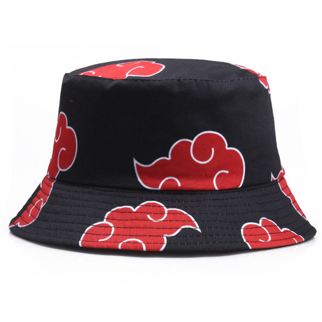 สไตล์ใหม่ NARUTO Akatsuki Cloud Bucket หมวก Shadow Ninja Cloud Bucket หมวกผู้ชายผู้หญิงหมวกอ่าง20260