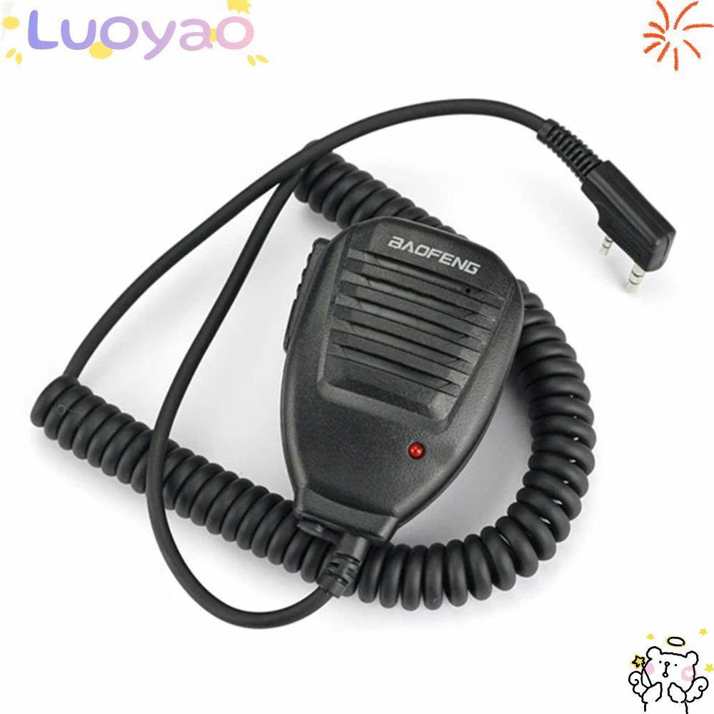 LUOYAO1 วิทยุ Walkie-talkie UV-5R BF-888S มือไมโครโฟนลําโพงลําโพงไมค์