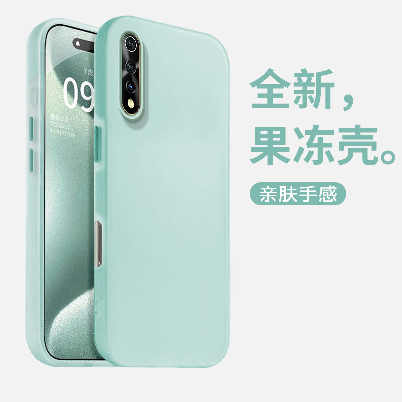 เคสโทรศัพท์ VIVO y7s สีทึบสไตล์ใหม่ vivoY5s ง่าย vivoY3s โปร่งใส VIVO y7s รวมทุกอย่าง VIVO ซิลิโคน v