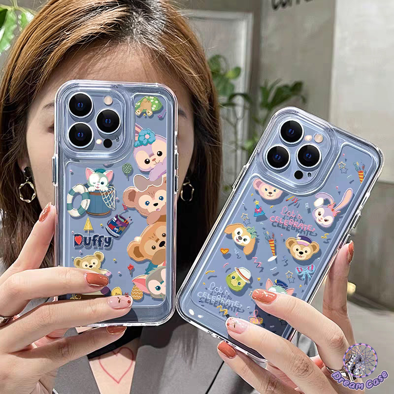 เคสใสเงาตา ลายดัฟฟี่น่ารัก สำหรับOPPO Reno A6C 16 15 14 13 11 12 F19 9 Pro 15F 8T 12F 13F 10 9 5 12 