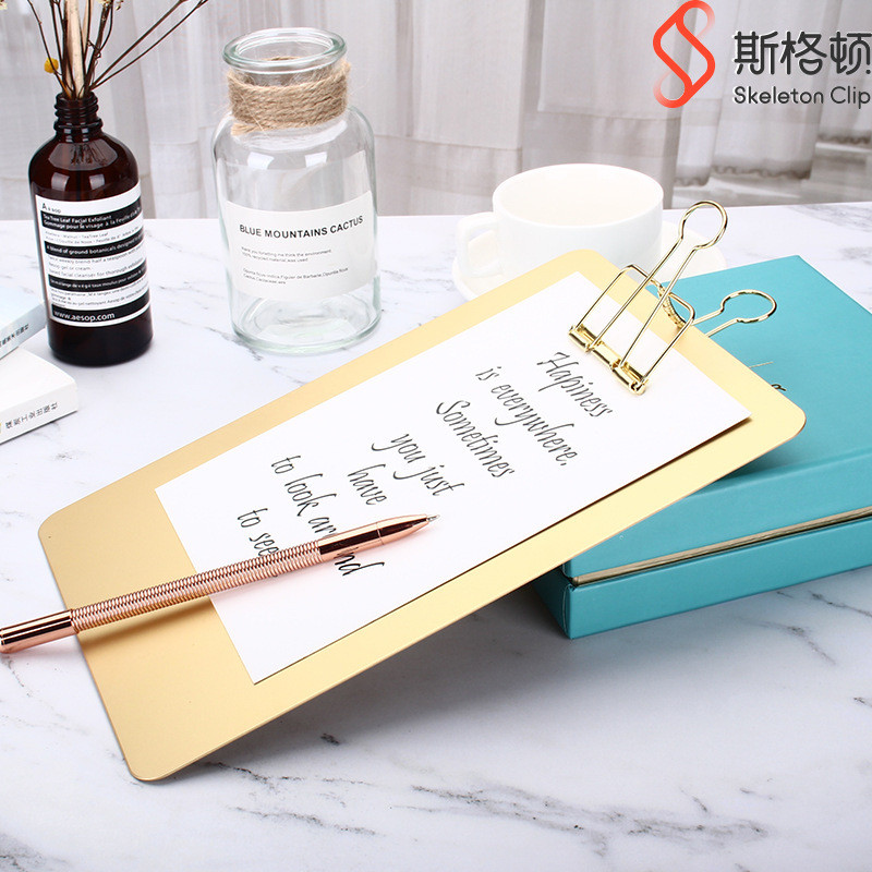 Sgtton Aluminium Writing Pad Clip A Metal Color Writing Hollow Splint Writing Pad Clip