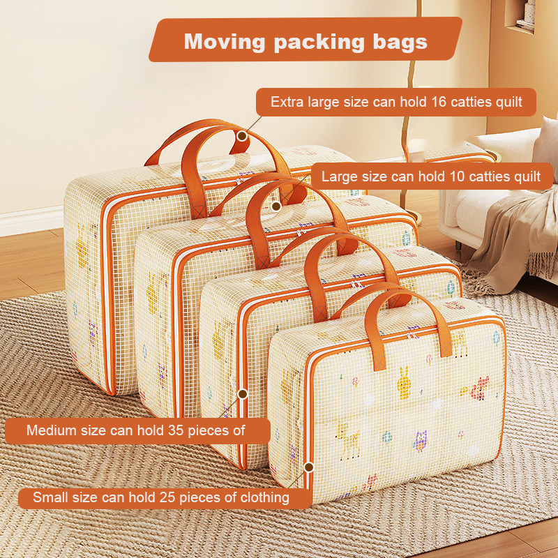 PVC waterproof moving bag Large Capacity Moving Bag/Home Storage Bag/Quilt Blanket Storage Bag/Lugga