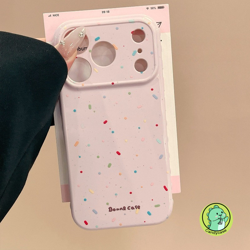 ลายจุดน่ารักเคสโทรศัพท์สําหรับOPPO Reno 16 Pro 15 Pro Max Mini 15C 14 13 11 9 Pro 8 8Z 7Z 7 Lite 5G Lateral Love Heart Cover CandyColorปลอกนุ่ม