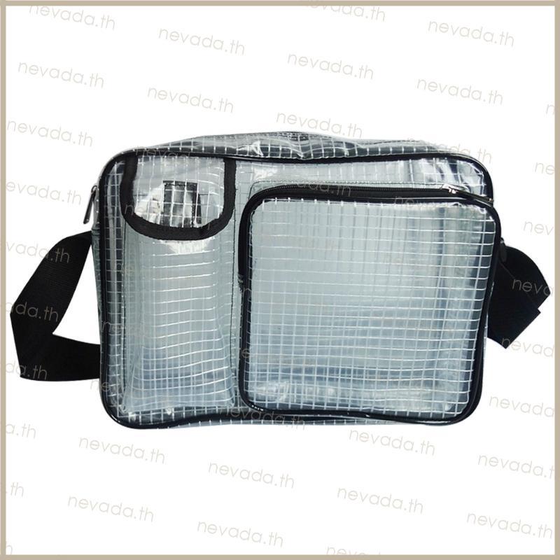 Nevʚɞ Anti-Static Clear PVC Bag Cleanroom Engineer Tool Bag Crossbody Messenger for Put Computer Too