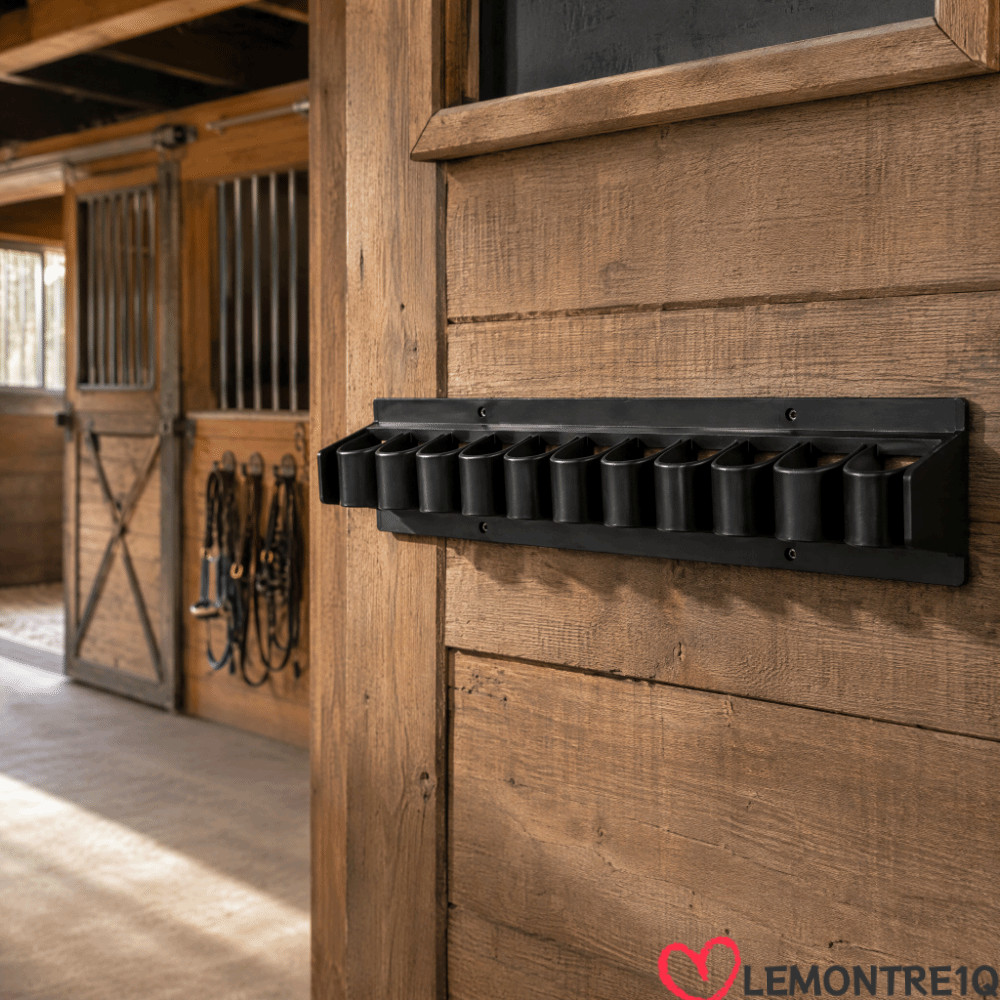 LEMONTREE Horse Whip Crop Holder, Space Saving Plastic Horse Whip Crop Rack, สะดวก Minimalist Design