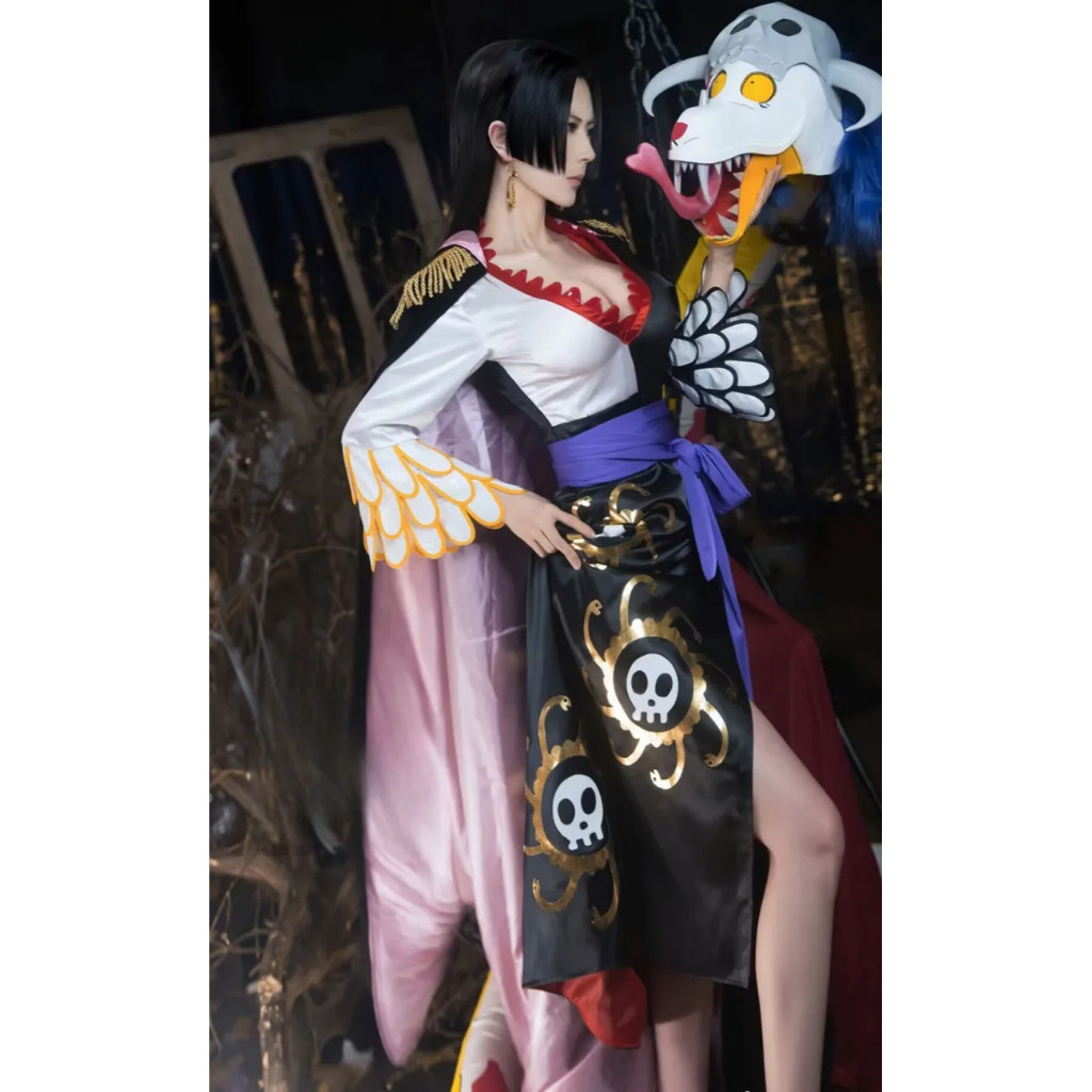 One piece BoA Hancock คอสเพลย์เครื่องแต่งกายชุดแฟนซีเสื้อคลุม Carnival PARTY เครื่องแต่งกายปาร์ตี้แฟ