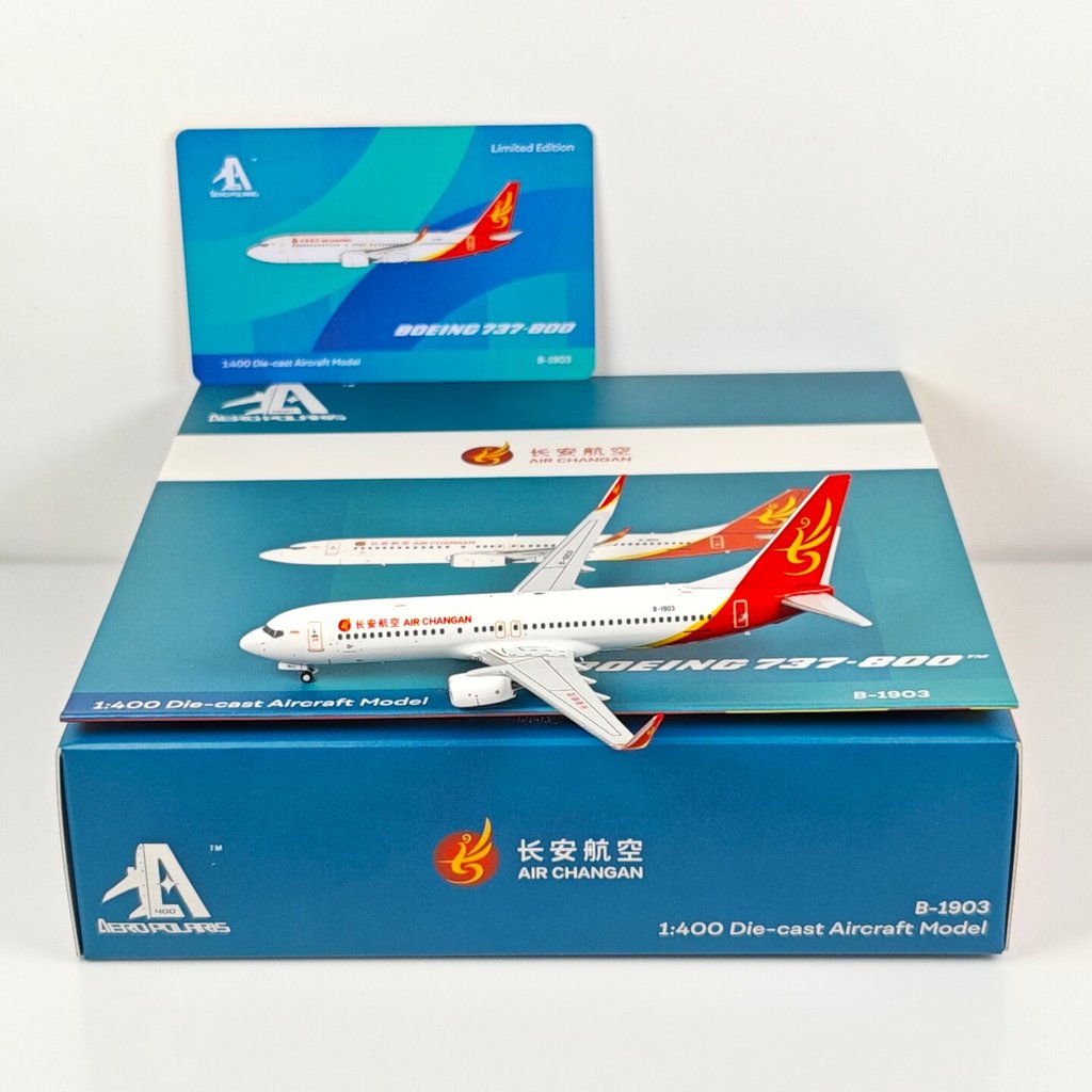 AeroPolaris 1: 400 Changan Airlines B737-800 B-1903 B-5180 รุ่นโลหะผสม