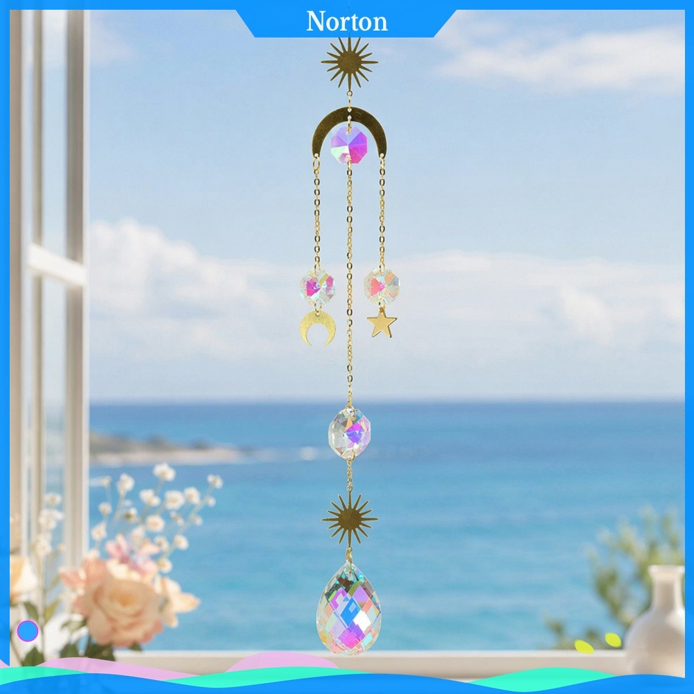 ❦HW Garden Sun Catchers มัลติฟังก์ชั่นคริสตัลปริซึม Rainbow Maker จี้