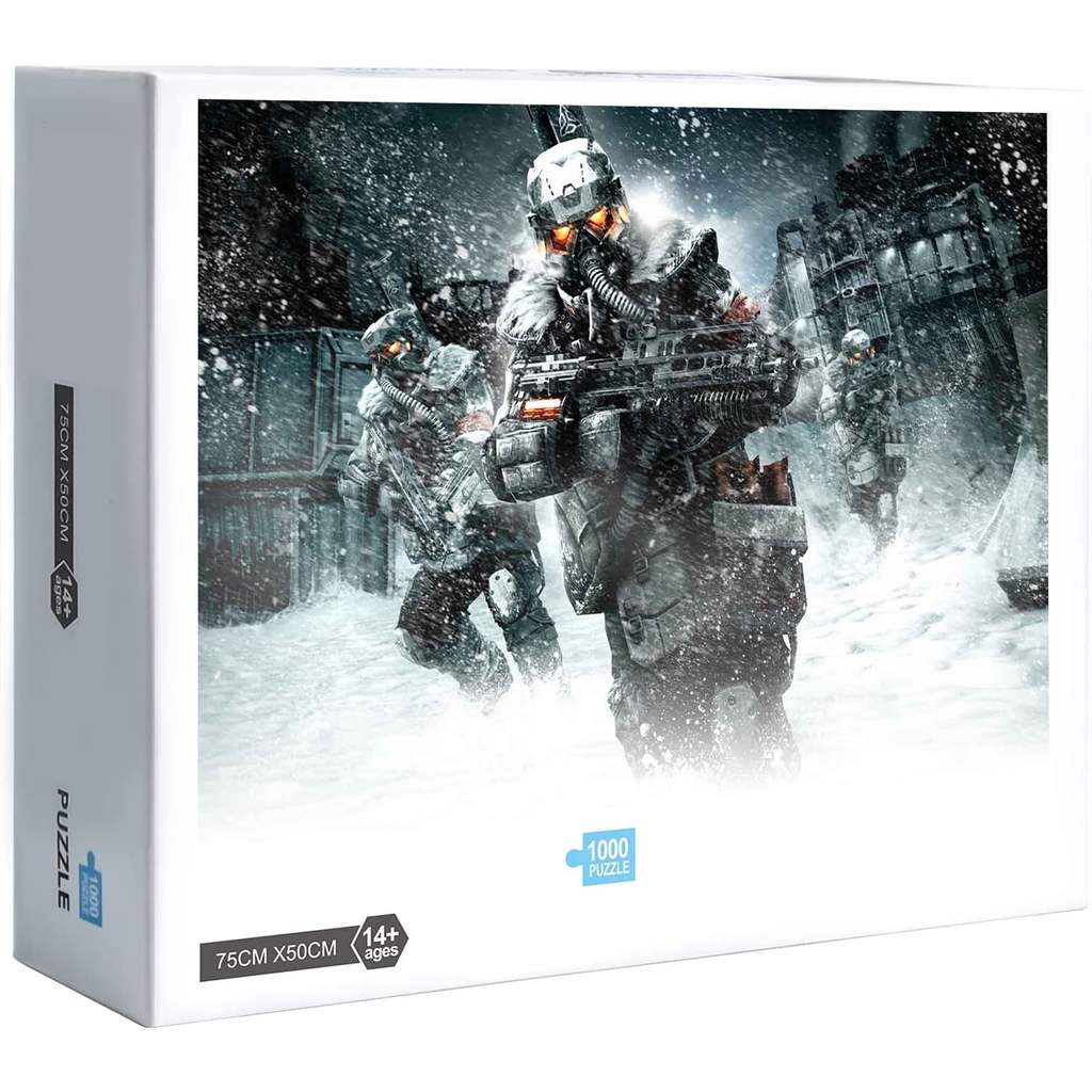 เกม Killzone 3 Helghast Winter Assault Jigsaw Puzzle 300 500 1000 ชิ้นตกแต่งบ้าน
