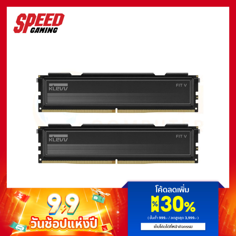 KLEVV FIT V Gaming OC Memory 32GB (16GBx2) 5600MHz CL30 (ใช้กับ Intel Ultra ไม่ได้) RAM(หน่วยความจำ) | By Speed Gaming
