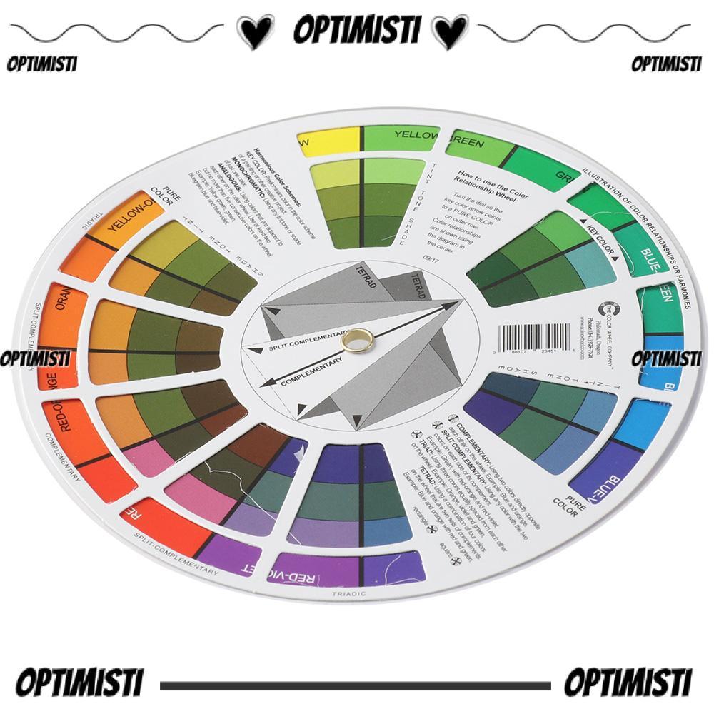 OPTIMISTI8E Color Spectrum, การ์ดล้อสี 14 ซม., วงกลม Chromatic