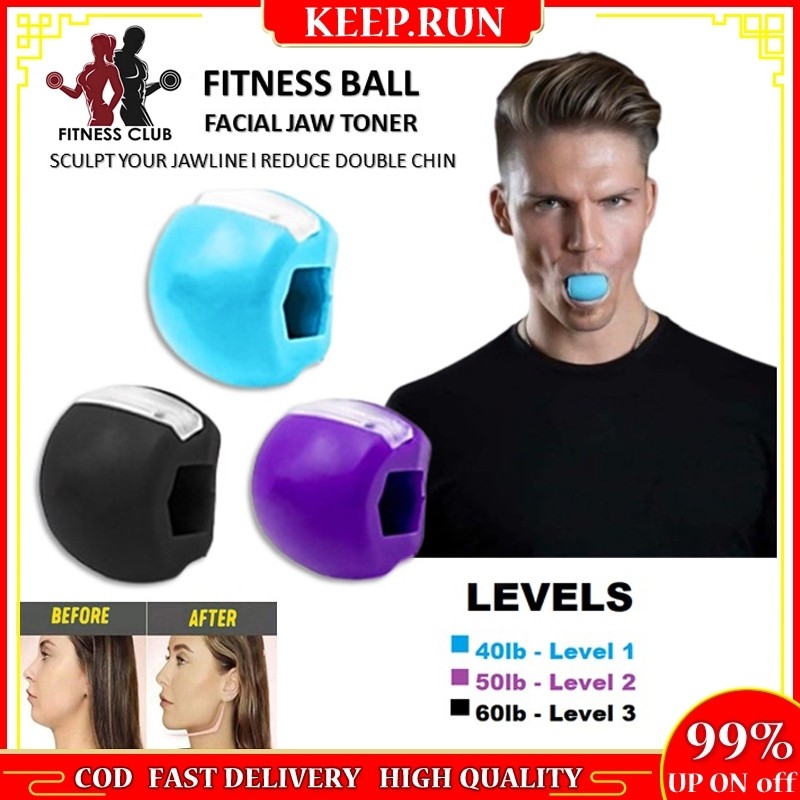 Face Fitness Ball Jaw Trainer Jawline Exercise Ball Neck Face Toning Jaw Facial Toner Exerciser Trai