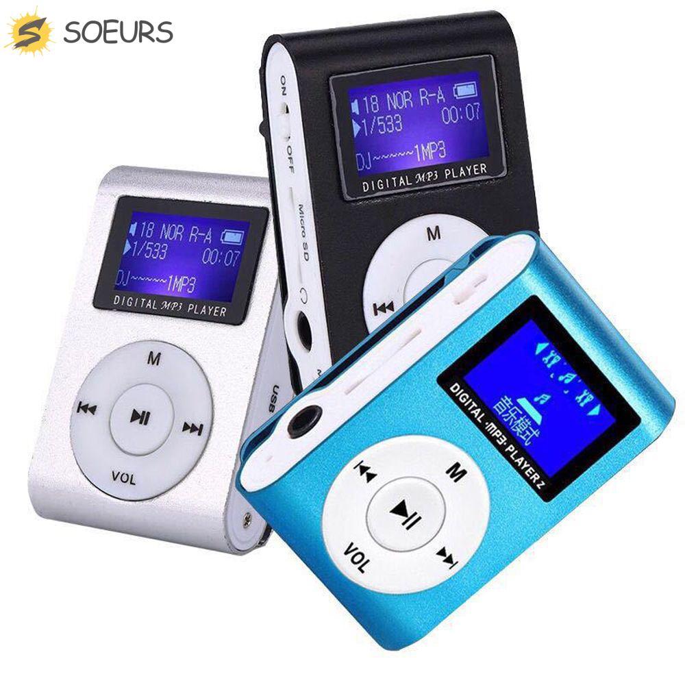 SOEURS MP3 เครื่องเล่นเพลงรองรับ 32GB TF Card Clip แบบพกพาของขวัญที่ดีที่สุดเครื่องเล่นเพลงกีฬา