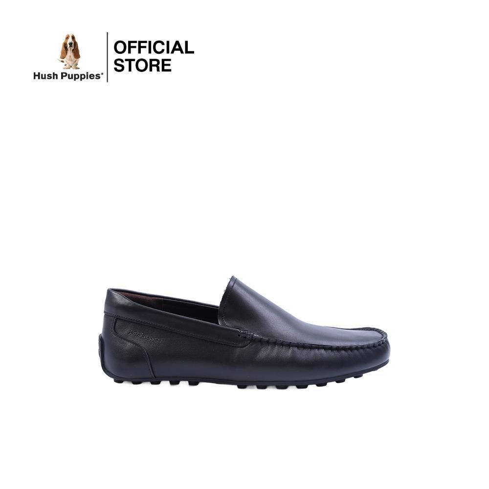 Hush Puppies รองเท้าผู้ชาย รุ่น  HP 8HCFB1815A - สีดำ (รองเท้าลำลองหนังแท้ แบบสวม)
