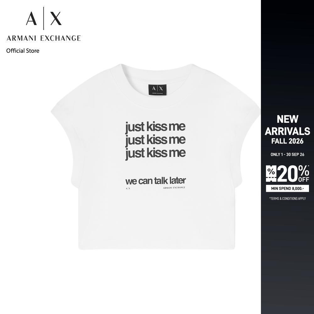 Armani Exchange เสื้อยืดผู้หญิง รุ่น XW002320-AF15085-U0002 - สีขาว