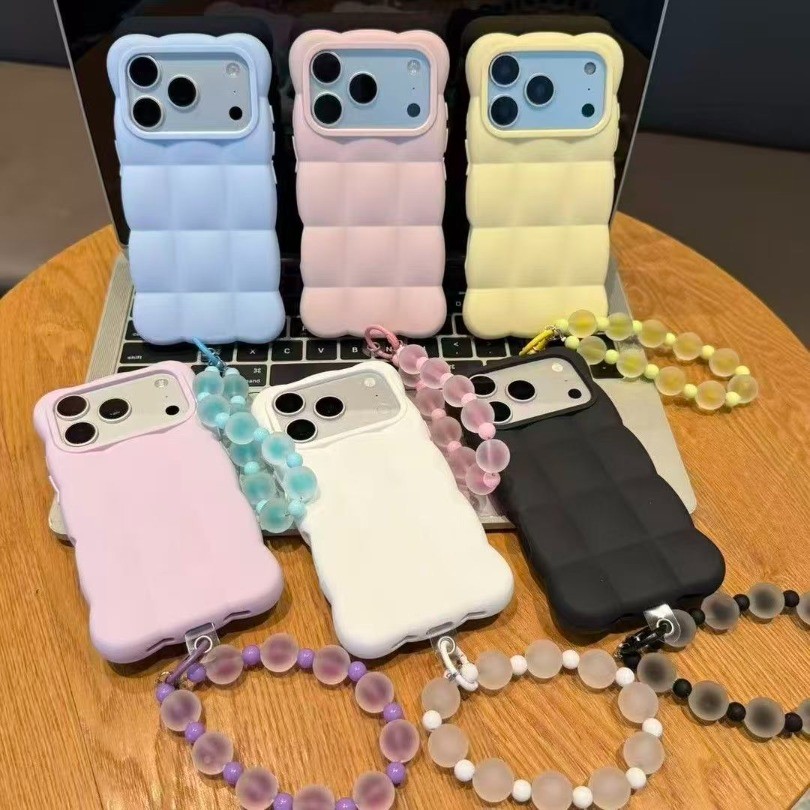 Ins Wave Candy Cloud Simple Softเคสโทรศัพท์สําหรับiPhone 17 16 15 14 13 Pro Max