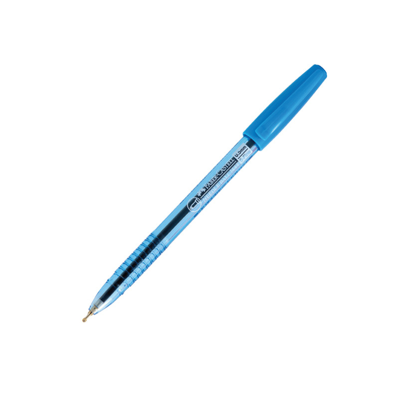 FABER-CASTELL ปากกาลูกลื่น 0.5 มม. รุ่น 1444 สีน้ำเงิน ด้ามสีฟ้า