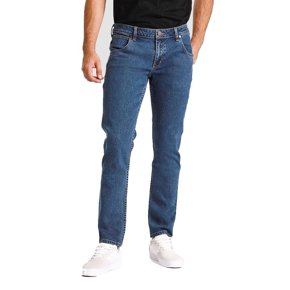WRANGLER กางเกงยีนส์ผู้ชาย เอวต่ำ ทรงเข้ารูป รุ่น WR SC23MSPZC05 สียีนส์ — صورة 2