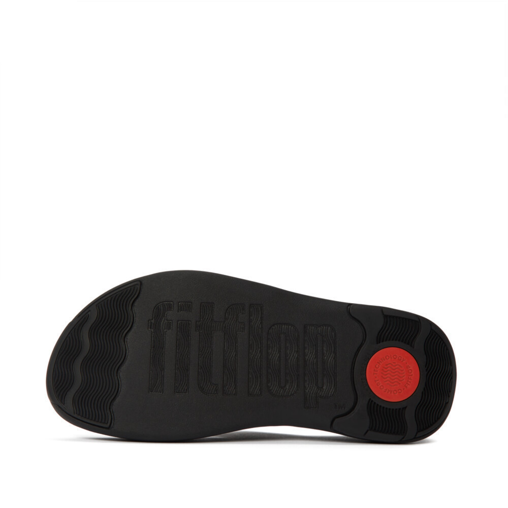 FITFLOP شبشب إصبع رجالي F-Mode Go منسوج — أسود — صورة 4