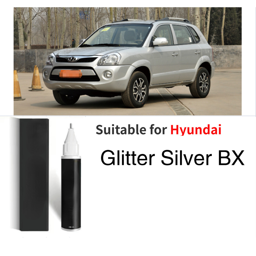 เหมาะสําหรับ Hyundai ซ่อมสีสําหรับซ่อมรอยขีดข่วน Flash Silver BX Dream N3S คริสตัลเงิน 2R moon Silve