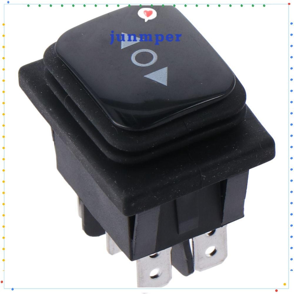 สวิตช์สลับ JUNMPER, สวิตช์ถอยหลังกันน้ํา Momentary Polarity, คุณภาพสูง DC 12V 10A 6 ขา 3 ตําแหน่งรอกโยก, เครน, ตัวกระตุ้นเชิงเส้น
