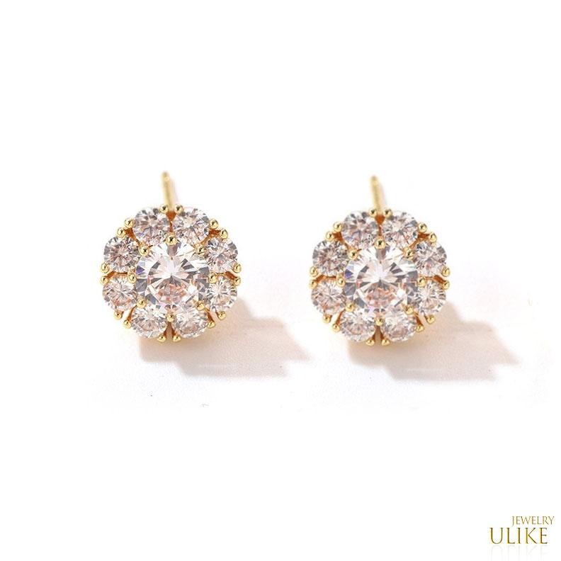 Ulike ต่างหูUlike jewelry XB264 พร้อมกล่องใสสุญญากาศและการ์ดอวยพร