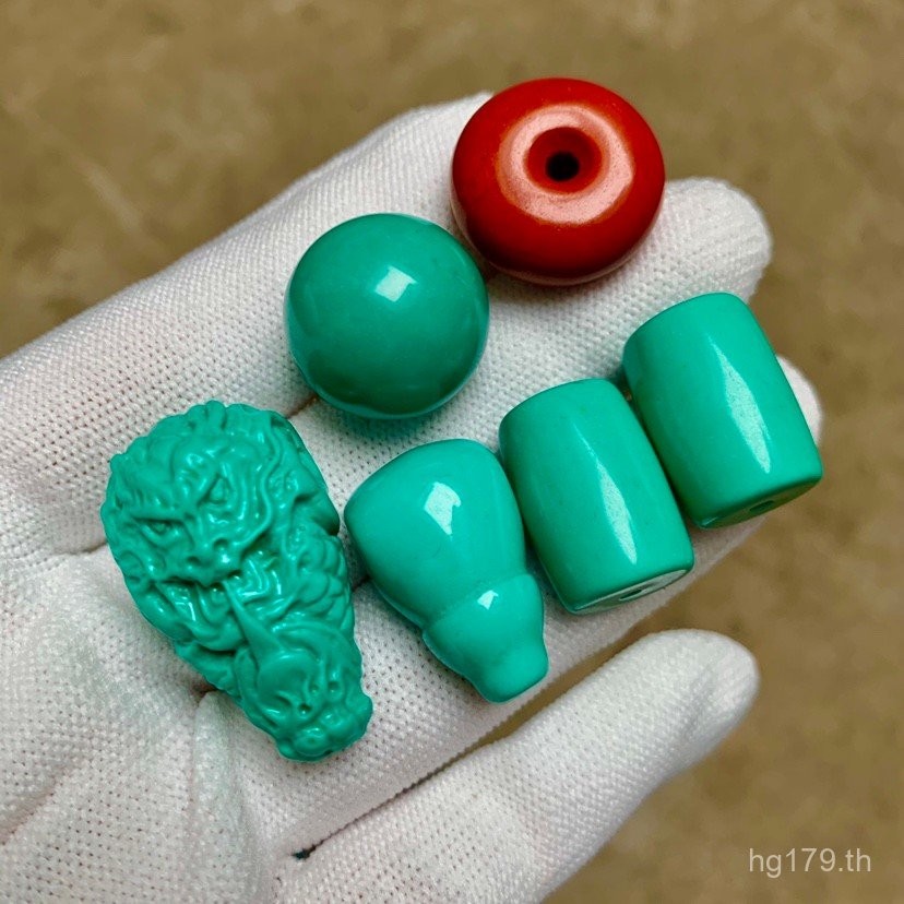 Wenwan อัญมณี Star Moon Bodhi Turquoise เพชรสวารอฟสกี้ประดับรอบแหวนทรงกระบอก สร้อยคอและสร้อยข้อมือ D