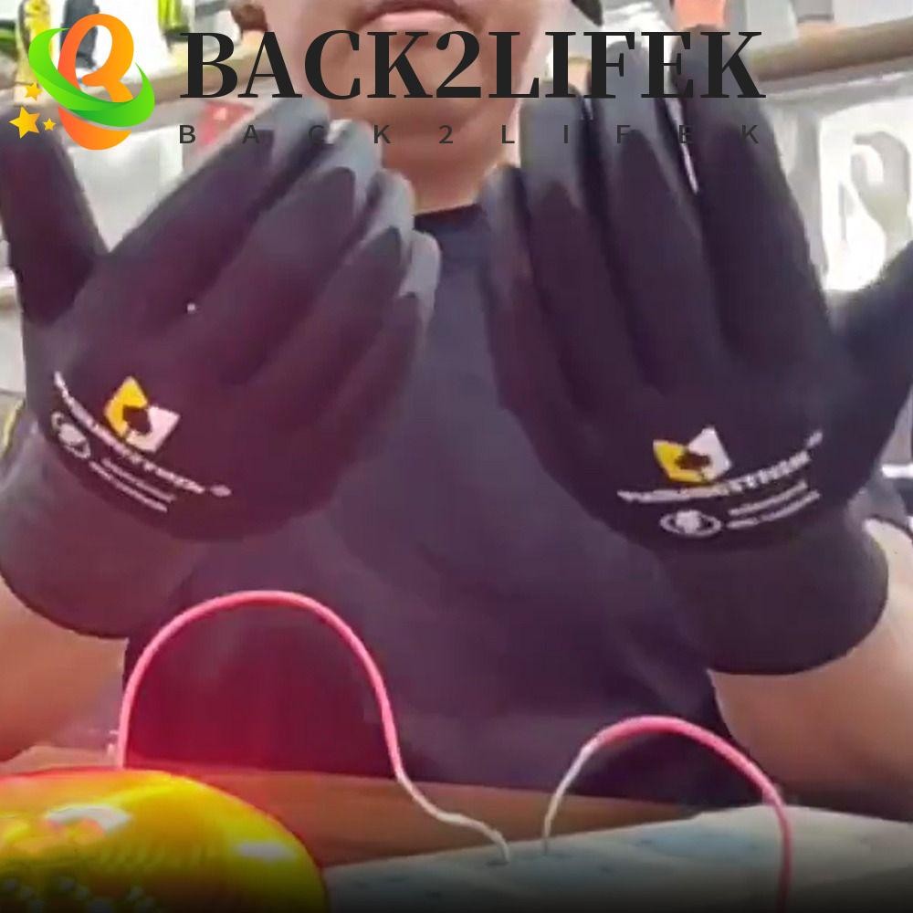 กลับ2ชีวิต ถุงมือทํางานหุ้มฉนวน, ถุงมือช่างไฟฟ้านิรภัย 400/500โวลต์ บางเฉียบ, ถุงมือป้องกันความปลอดภัยไนไตรล์ที่ทนทาน งานช่างไฟฟ้า