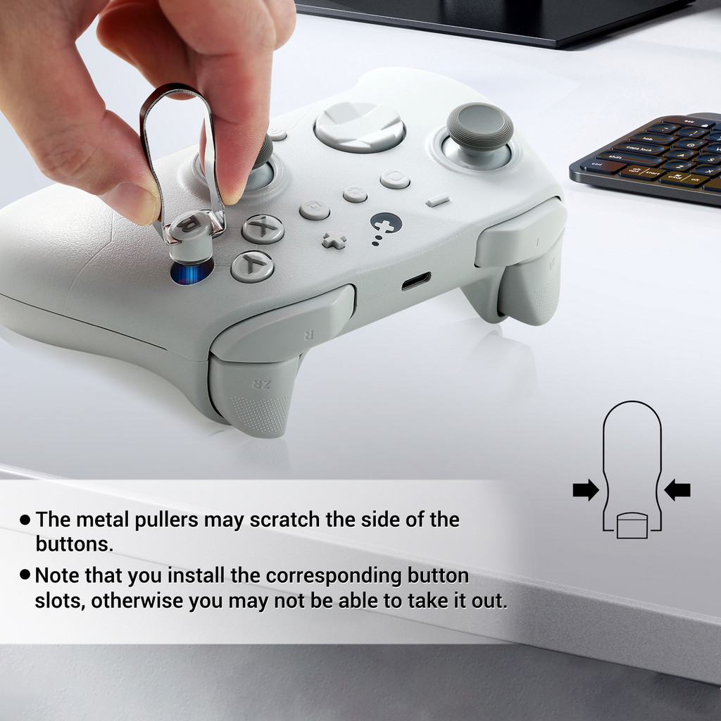 Gulikit KingKong 3 Series/TT Series/ES Series Controller ABXY ปุ่ม Caps - ปุ่มกดทดแทนระดับพรีเมียม A