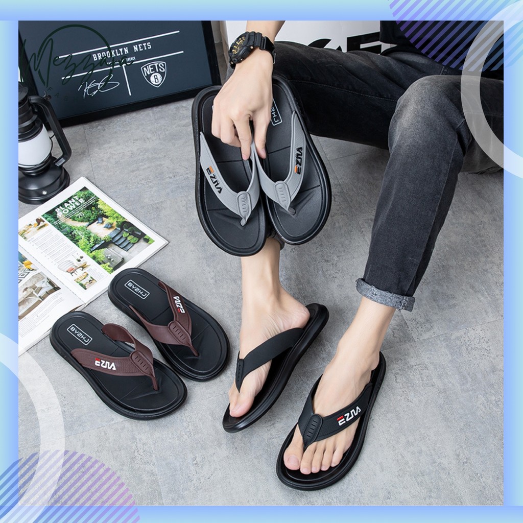 Mezzara รองเท้าแตะ Lelaki Kasual ผู้ชาย Flip Flop รองเท้าแตะรองเท้าสบายๆผู้ชายรองเท้าแตะ SEO WC-600