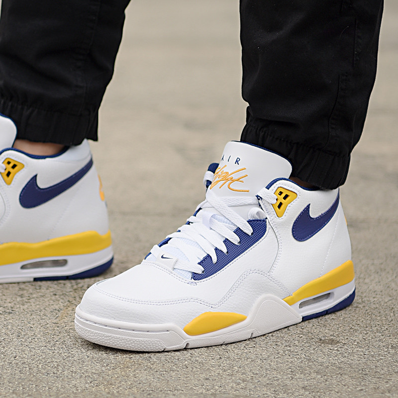 Nike Nike รองเท้าผู้ชายสไตล์ใหม่ Air Cushion AJ4 Brotherhood รุ่น On-site รองเท้ากีฬารองเท้าบาสเก็ตบ