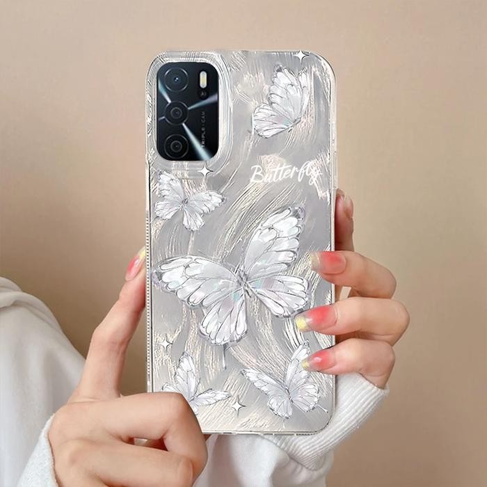 OPP0 A3s A15 A15s A16 A16s A54s A31 A5 A9 2020 A16e A16k - เคสโฮโลแกรม - เคสผีเสื้อ - 1, OPP0 A3S=A5